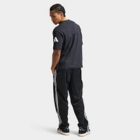 adidas Essentials Loose Fit 3 Bar Logo T-Shirt Black / White