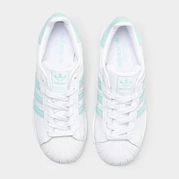 adidas Women's Superstar II White / Semi Flash Aqua - Easy Mint
