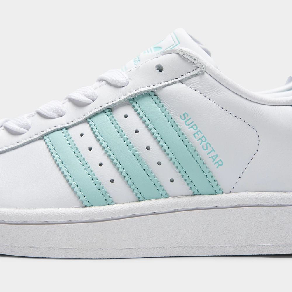 adidas Women's Superstar II White / Semi Flash Aqua - Easy Mint