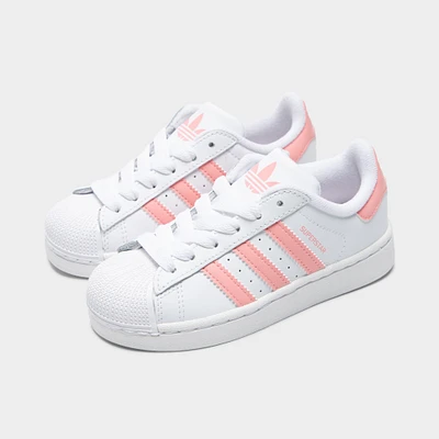 adidas Children's Superstar II White / Semi Pink Spark