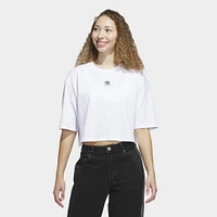adidas Women's Essentials Crop Tee / White