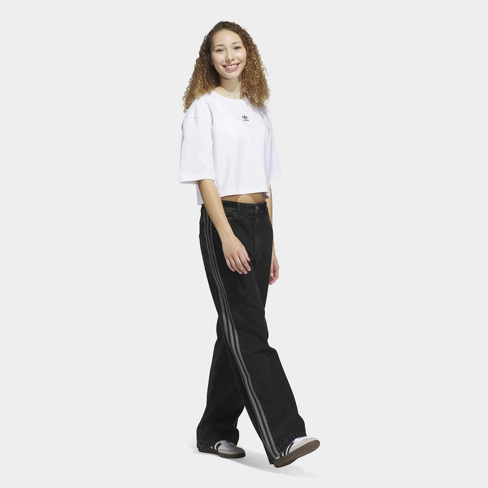adidas Women's Essentials Crop Tee / White