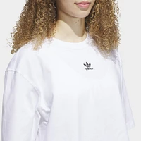 adidas Women's Essentials Crop Tee / White