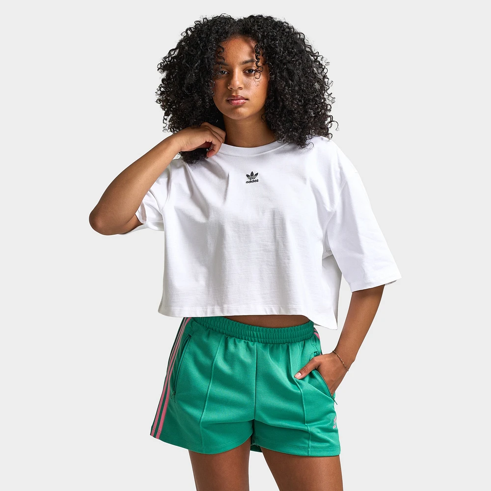adidas Women's Essentials Crop Tee / White