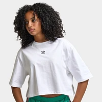 adidas Women's Essentials Crop Tee / White
