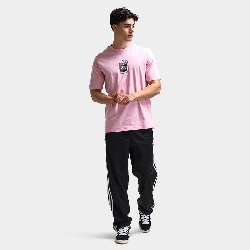 adidas Lounge Drinks Graphic T-Shirt / True Pink
