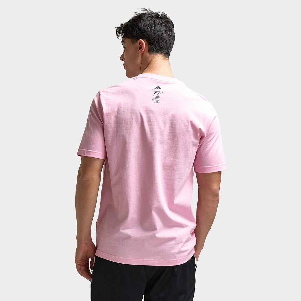 adidas Lounge Drinks Graphic T-Shirt / True Pink