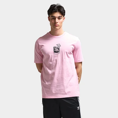 adidas Lounge Drinks Graphic T-Shirt / True Pink