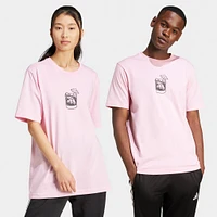 adidas Lounge Drinks Graphic T-Shirt / True Pink
