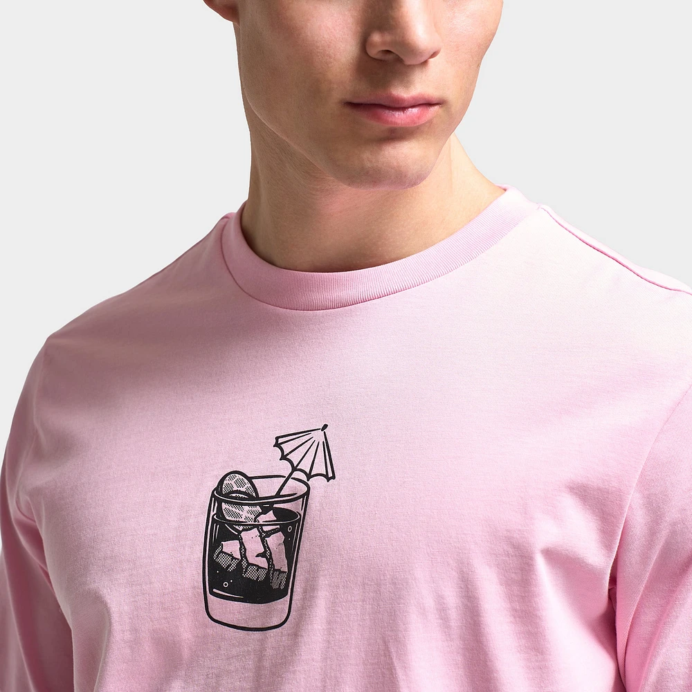 adidas Lounge Drinks Graphic T-Shirt / True Pink
