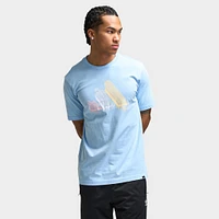 adidas Lounge Ice Graphic T-Shirt / Glow Blue