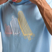 adidas Lounge Ice Graphic T-Shirt / Glow Blue