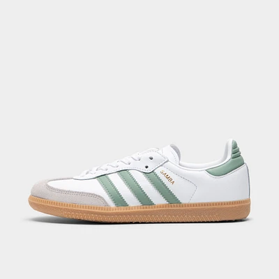 adidas Juniors' Samba OG Footwear White / Silver Green - Gum