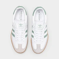 adidas Juniors' Samba OG Footwear White / Silver Green - Gum
