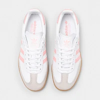 adidas Juniors' Samba OG Footwear White / Semi Pink Spark - Gum