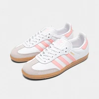 adidas Juniors' Samba OG Footwear White / Semi Pink Spark - Gum
