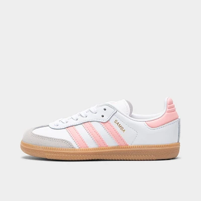 adidas Children's Samba OG Footwear White / Semi Pink Spark - Gum