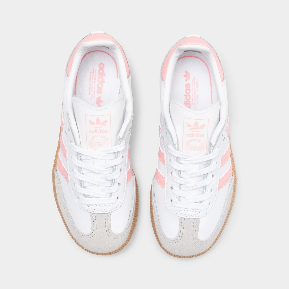 adidas Children's Samba OG Footwear White / Semi Pink Spark - Gum