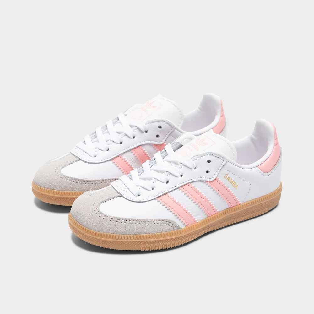 adidas Children's Samba OG Footwear White / Semi Pink Spark - Gum