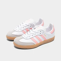 adidas Children's Samba OG Footwear White / Semi Pink Spark - Gum