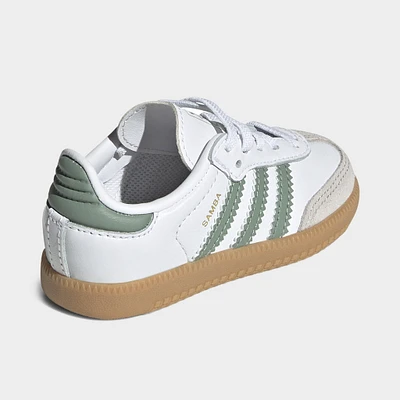 adidas Infants' Samba OG White / Silver Green - Gum