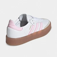 adidas Juniors' Sambae White / Clear Pink - Gold Metallic