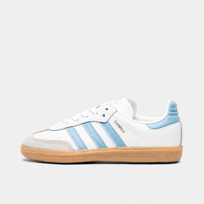 adidas Children's Samba OG White / Ash Blue - Gum