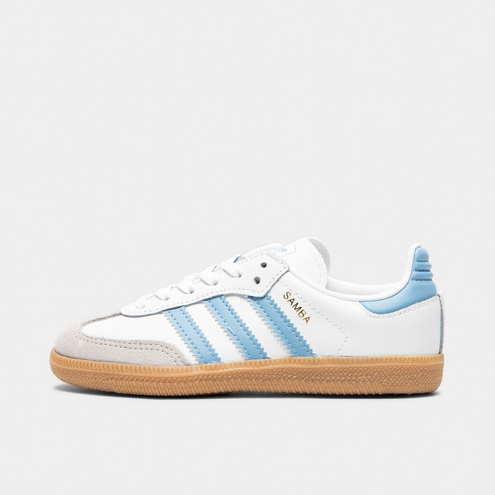 adidas Children's Samba OG White / Ash Blue - Gum