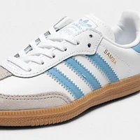 adidas Children's Samba OG White / Ash Blue - Gum