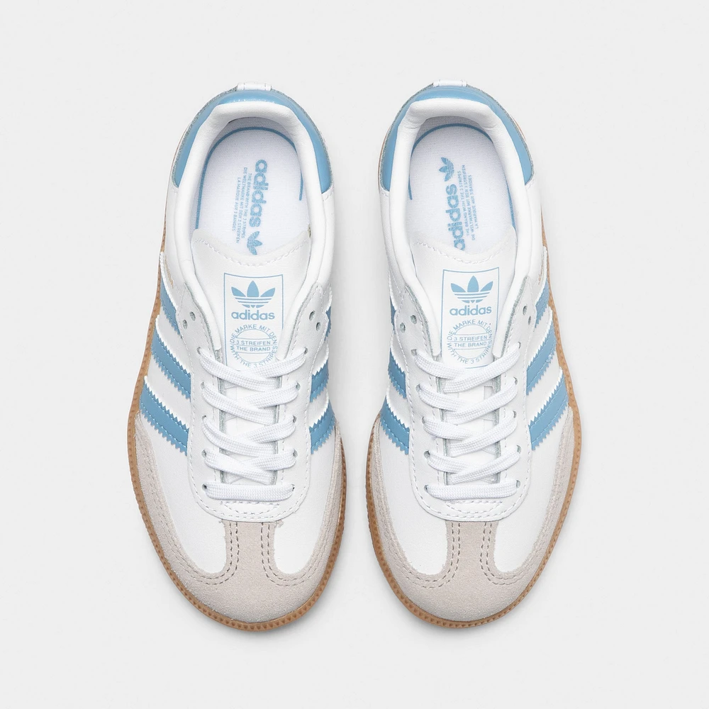 adidas Children's Samba OG White / Ash Blue - Gum