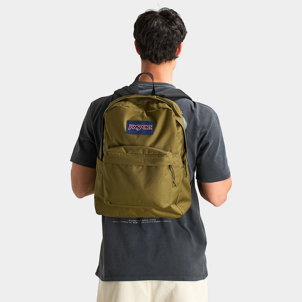 JanSport Superbreak Plus Backpack / Army Green