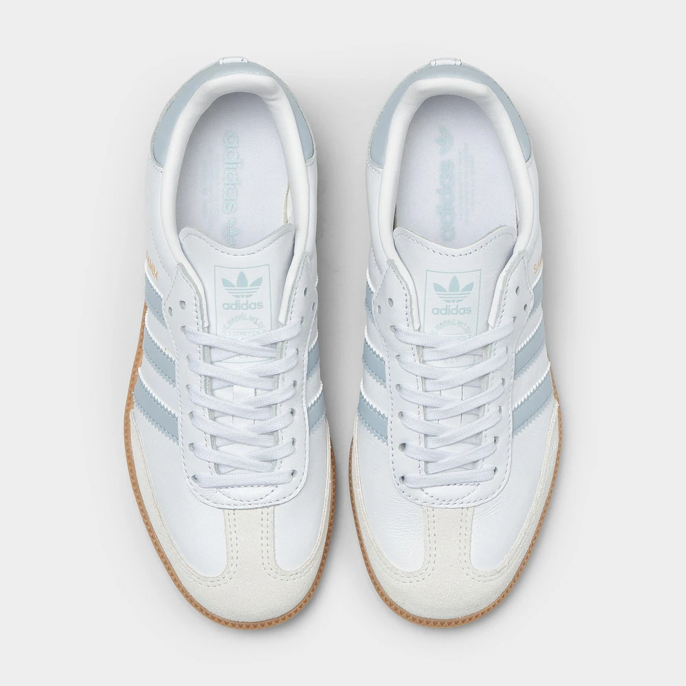 adidas Juniors' Samba OG White / Halo Blue - Gum