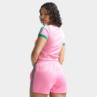 adidas Women's Baby Tee Bliss Pink / Semi Court Green