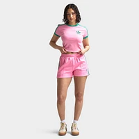 Adidas Women's Classic Shorts Bliss Pink / Semi Court Green