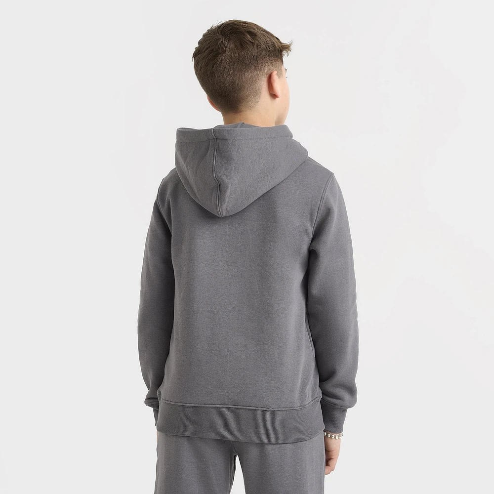 New Balance Junior Boys' Linear Logo Popover Hoodie / Castle Rock
