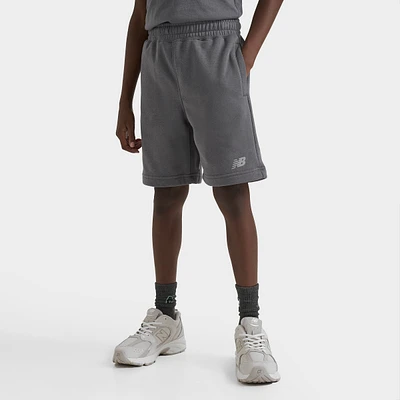 New Balance Junior Boys' Small Logo Shorts / Castle Rock