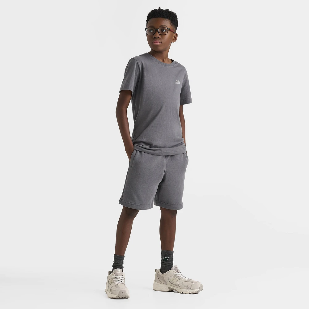 New Balance Junior Boys' Small Logo Short / Castle Rock