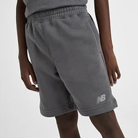 New Balance Junior Boys' Small Logo Shorts / Castle Rock
