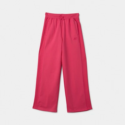 New Balance Junior Girls' Rib Side Panel Pants / Dragon Berry