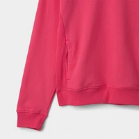 New Balance Junior Girls' Boxy Ribbed Crewneck / Dragon Berry