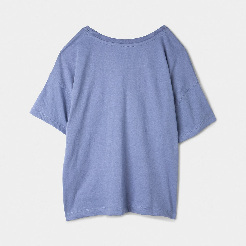 New Balance Junior Girls' Club Tee Dusk Shower