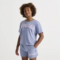 New Balance Junior Girls' Club Tee Dusk Shower