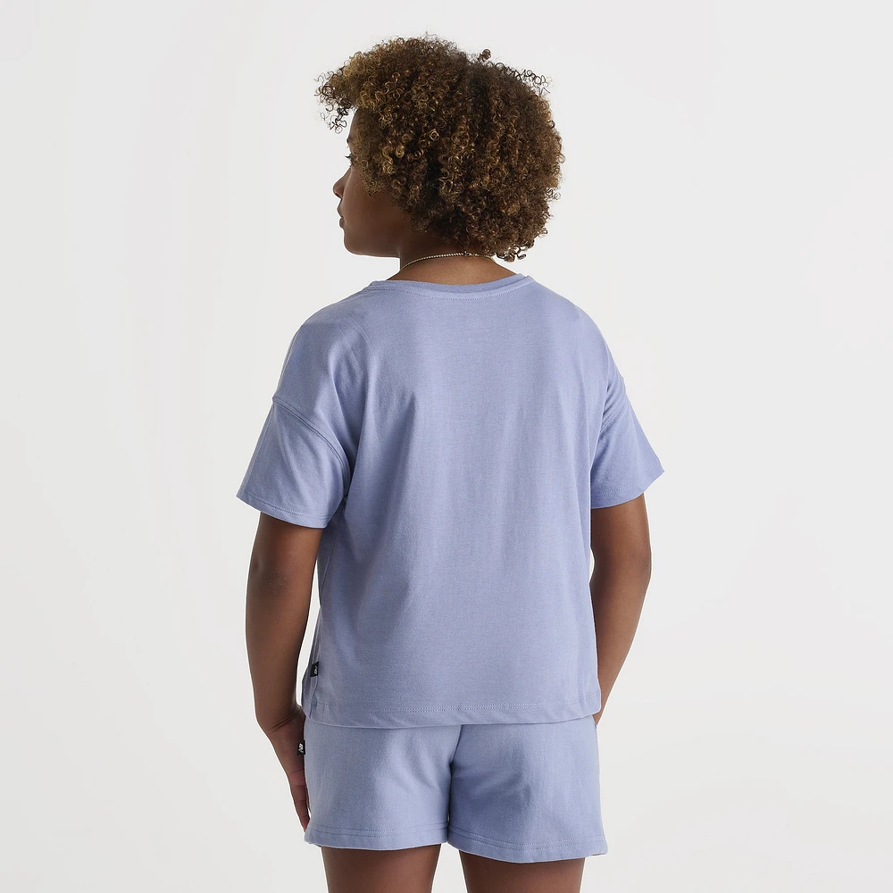 New Balance Junior Girls' Club Tee Dusk Shower