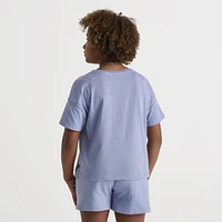 New Balance Junior Girls' Club Tee Dusk Shower