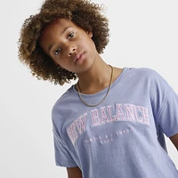 New Balance Junior Girls' Club Tee Dusk Shower