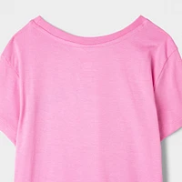 New Balance Junior Girls' Club Baby Tee Rose Sugar