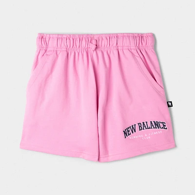 New Balance Junior Girls'Club Short Rose Sugar