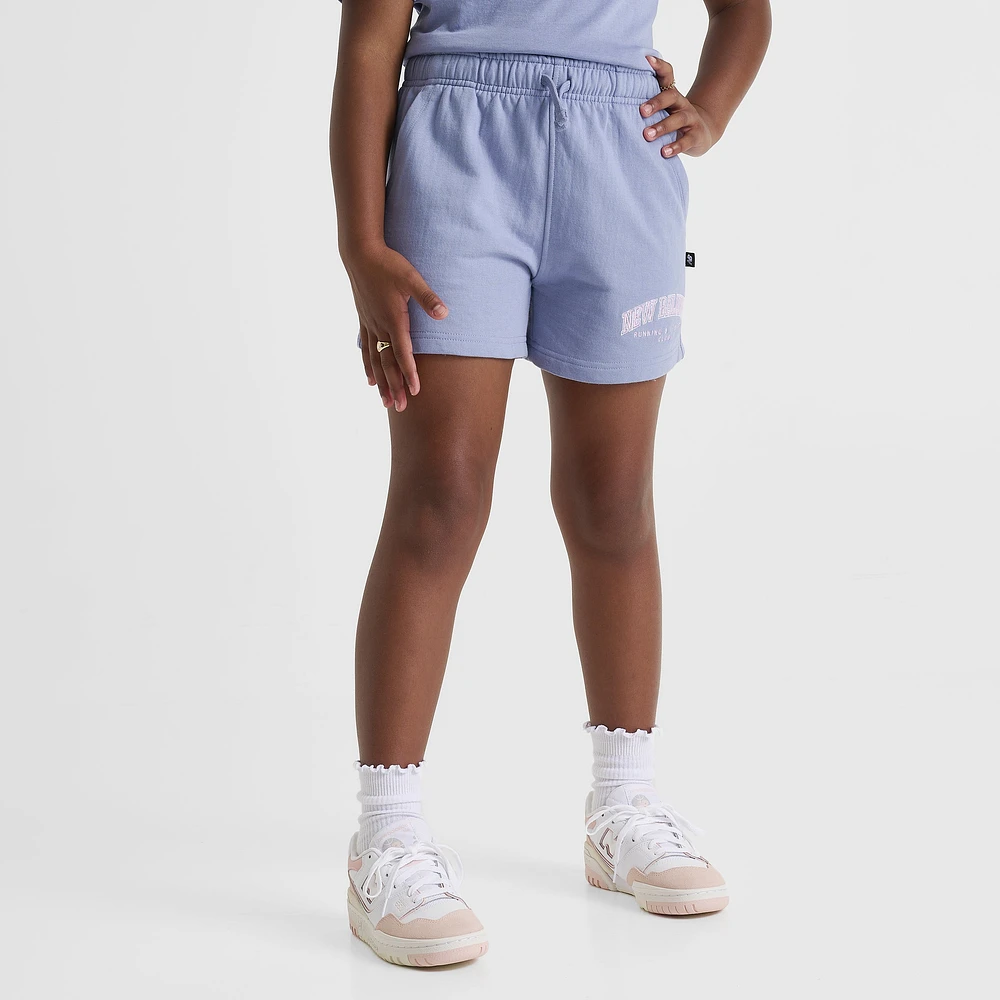 New Balance Junior Girls' Club Short Dusk Shower