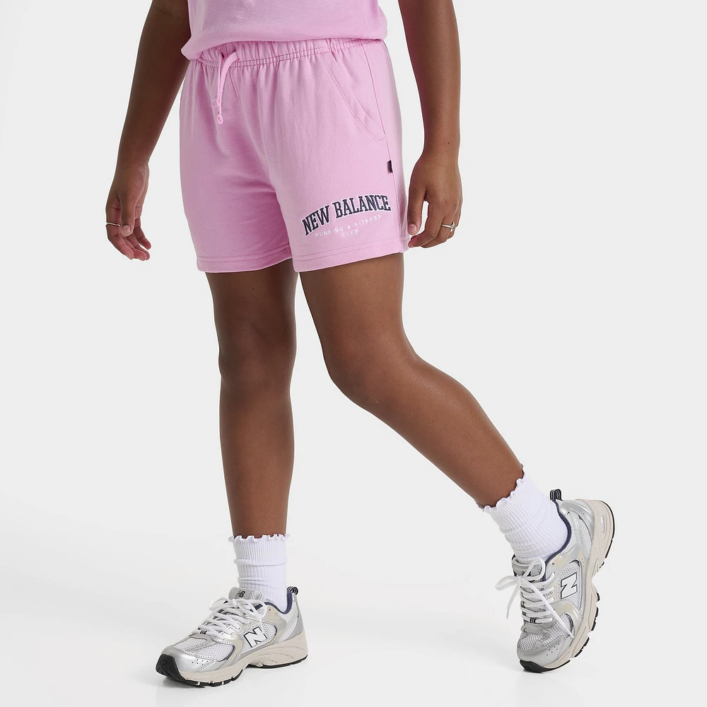 New Balance Junior Girls'Club Short Rose Sugar