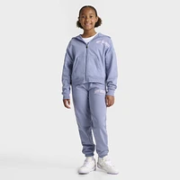 New Balance Junior Girls' Full Zip Hoodie / Dusk Shower